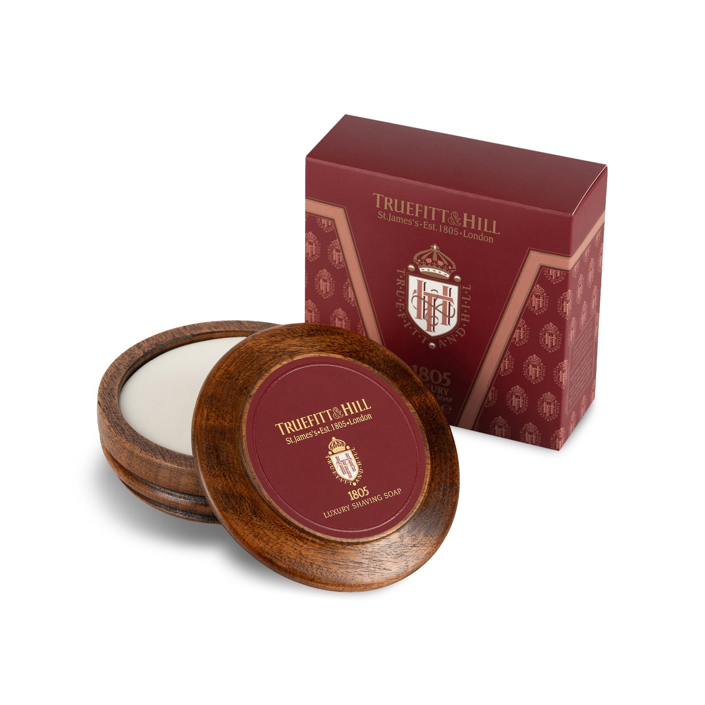 1805 Luxury Shaving Soap In Wooden Bowl