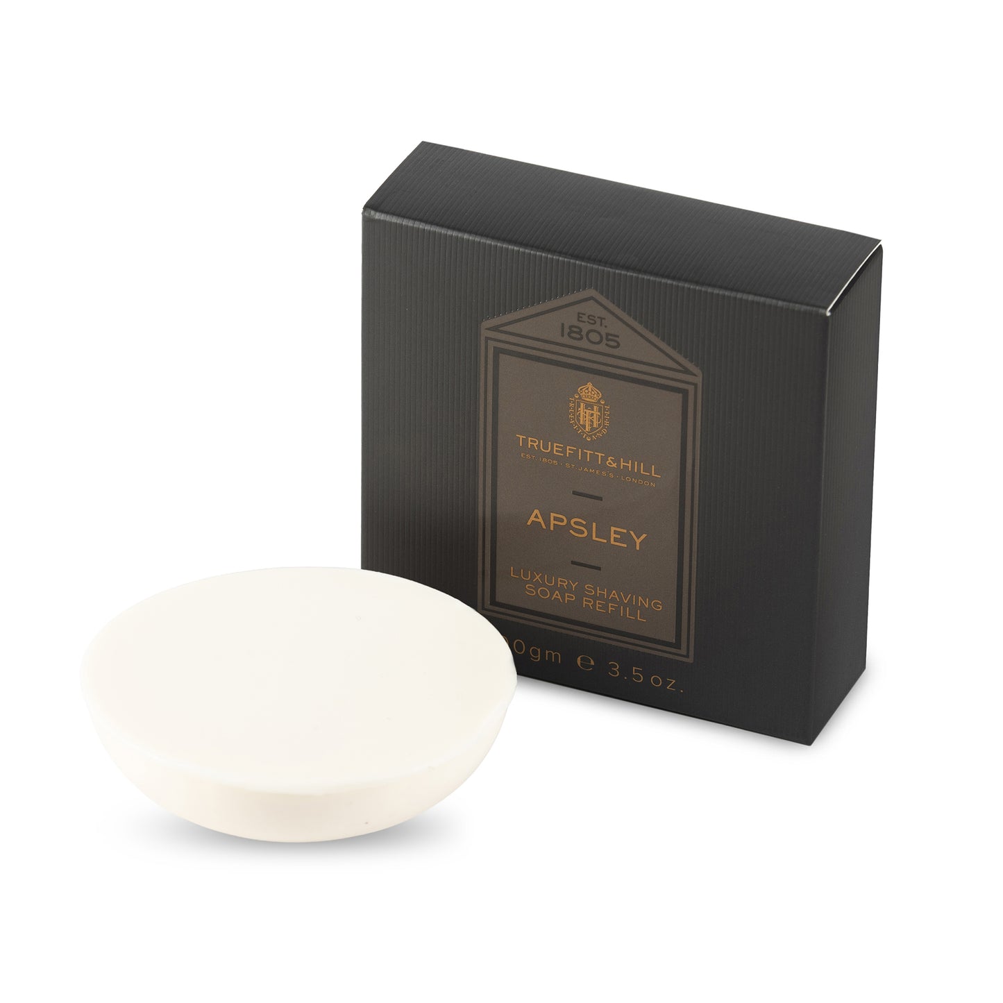 Apsley Luxury Shaving Soap Refill for Wooden Bowl