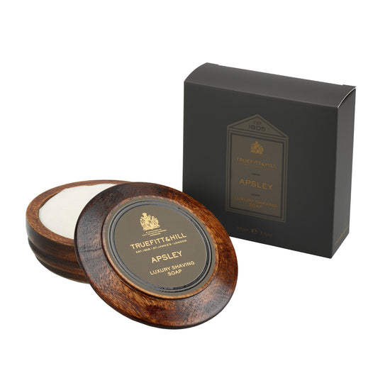 Apsley Luxury Shaving Soap In Wooden Bowl